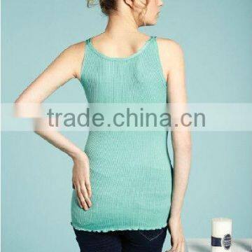 Body seamless colored harness silk vest Y141