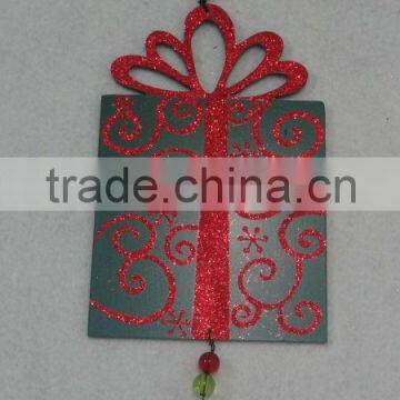 Wooden hanging Christmas Decoration Gift Box Design