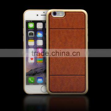 Slim Mobile Phone Back Cover Leather Case for IPhone 6/6S photo-6