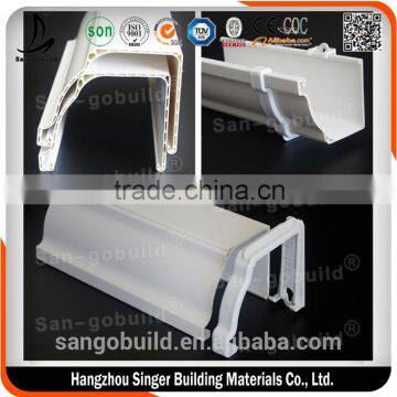 Plastic industrial pipe fittings PVC Rain Gutter / PVC pipes and pipe fittings