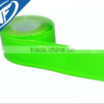 1 Inch Width Green Reflective & Fluorescent PVC Gloss Tape for Sew On