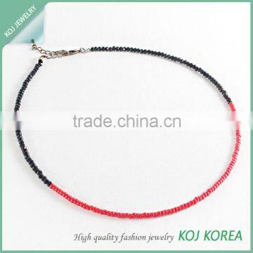 Black&red beeds necklace wholesale accessory market