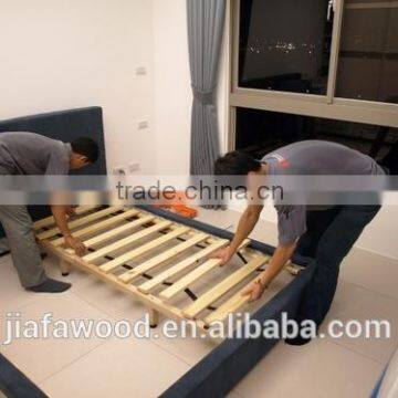 Steel Bed With Wooden Slats in Silver Color photo-2