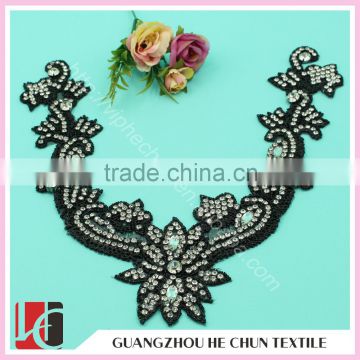 HC-0155-1 New Collrction Crystal Embellishments Rhinestone Applique For Bridal Trimming