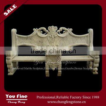 Decorative Outdoor Garden Stone Antique Hand Carved Bench