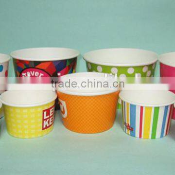 Customer-logo Cold frozen leben paper bowls, paper cups maufacturer, disposable paper container in china