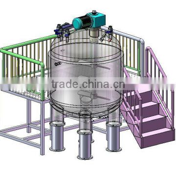 MT Heating Double Jacketed Cosmetic or Shampoo Stainless Steel Mixing Tank