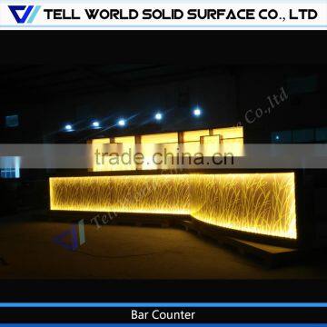 New design restaurant sushi bar furniture led bar counter