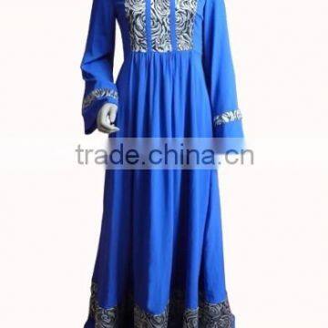 long sleeve Silk-Like dress, Fashion Style Long dress,Saudi Arabia long dress