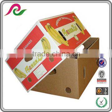 Carton box with fruit printing Folding box for banana packing