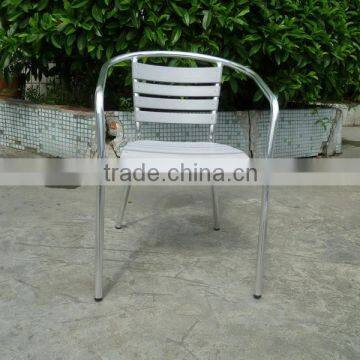 light weight cafe arm chair, cheap aluminum stacking chair