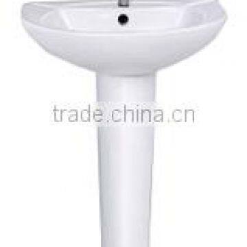 118 ceramic pedestal basin for bathroom