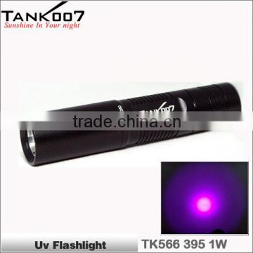 Professional UV flashlight torch with 1w 395nm Japan UV chip