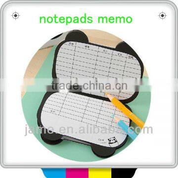 customized note pad across line alphabet sticky note