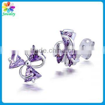 Bulk Knot Black Stone New Model Stud Earring photo-5
