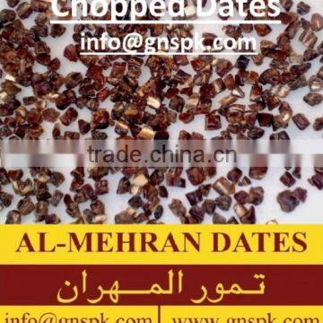 HACCP Kosher Certified Diced and Chopped Dates Rice Flour Rolled Dates in 8-10mm size by GNS Pakistan