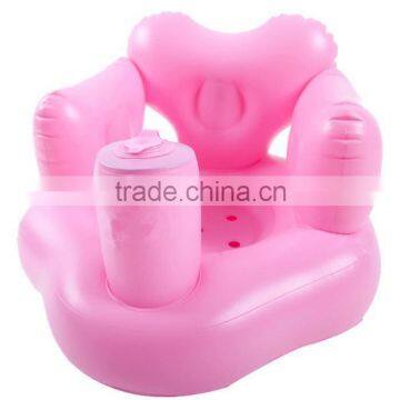 Comfort and Portable Novelty Inflatable Little Arm Chair Baby Stool in Blue photo-4