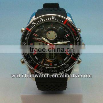 Analog digital men's wristband china brands multifunction chronograph watch