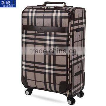 Factory Wholesale PVC Shell 360 Degree Spinner Wheels Soft Trolley Luggage photo-4