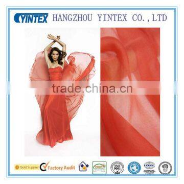 High density 100% polyester plain vertical soft chiffon fabric for garment