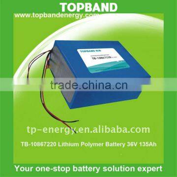 Long life cycle 12v lithium polymer battery 135Ah + BMS