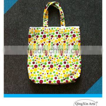 China manufacturer eco-friendly fodable cotton shopping bag with printing