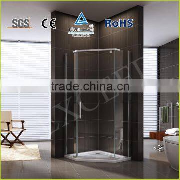 Frame diamond hinge shower enclosure EX-709