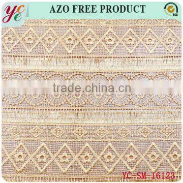 Short Tassel and New Pattern Embroidery Lace Fabric for Garment photo-2