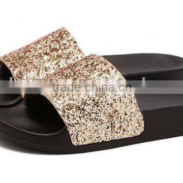 fashion design ladies slide custom slip on sandals