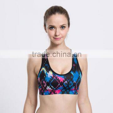 Wholesale Young Ladies Sexy Sportswear Sublimation Printed Gym Trainning Custom Wear Women's Sport Bra Quality Choice photo-3