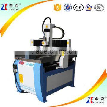 ZK-6090 4 Axis Metal CNC Router Machine For Wood Aluminum Copper YASKAWA Servo Motor DSP Ofline Controller