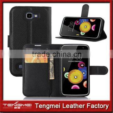 PU leather for lg k4 case flip cover bags for lg k4