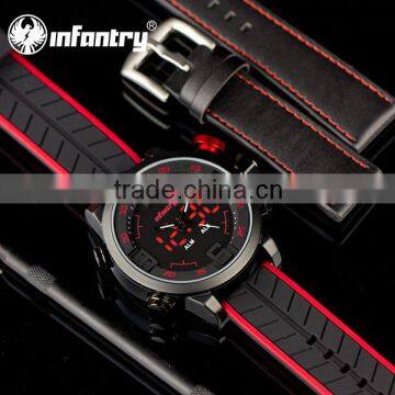 Infantry Fashion Leather Strap Military Led Display Watch photo-4