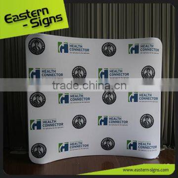 High Quality Advertising Curved Tension Fabric Trade Show Display