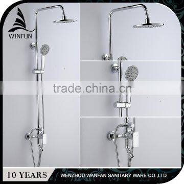 Professional mould design brass rain shower faucet set,shower sets