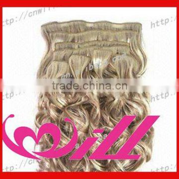 tangle free wholesale rapunzel hair extensions clip in curly hair extension remy clip in hair extension