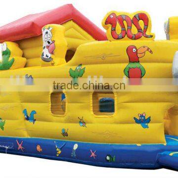 Noahs Ark inflatable obstacle course for kids