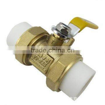 All copper double union ball valve pipe fittings