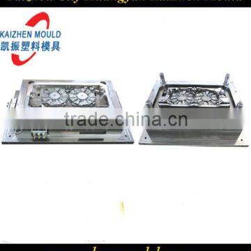 High quality plastic double fan cover mould