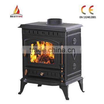 7kw brass woodburning stove