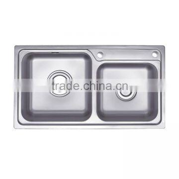 LESSO good quality sink double bowl stainless steel kitchen sink