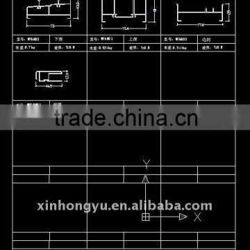 aluminium window profile W787