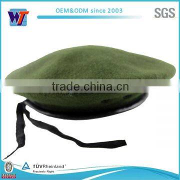 Wool green beret gurkha hats