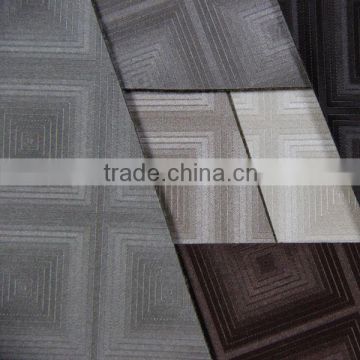 3D affection embossed wallpaper material is Semi PU leather