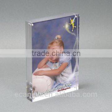 Clear acrylic magnet photo frame