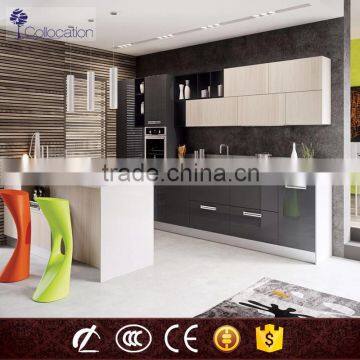 modern design high gloss modular kitchen cabinet color combination                        
                                                Quality Choice