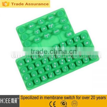 customized slim qwerty silicone rubber keyboard