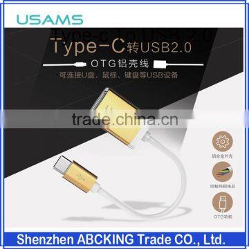 USAMS Type-C To USB2.0 OTG Adapter Type C Cable For Macbook / Nexus 5X / Nexus 6P MiPad