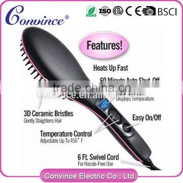 New Design Good Quality Electric Ionic Hair Straightening Comb With Lcd Display photo-3