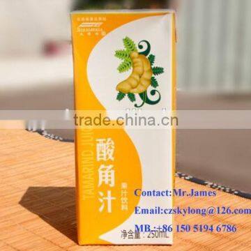 250ml aseptic carton for juice